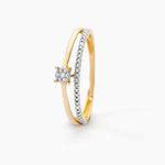 Solitaire Accompagne Marjani Or Jaune Diamant - Bagues solitaires Femme | Histoire d&rsquo;Or