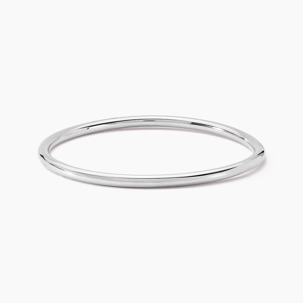 Bracelet Jonc Tabata Argent Blanc - Bracelets joncs Femme | Histoire d&rsquo;Or