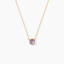 Collier Arenale Or Jaune Amethyste - Colliers Femme | Histoire d’Or