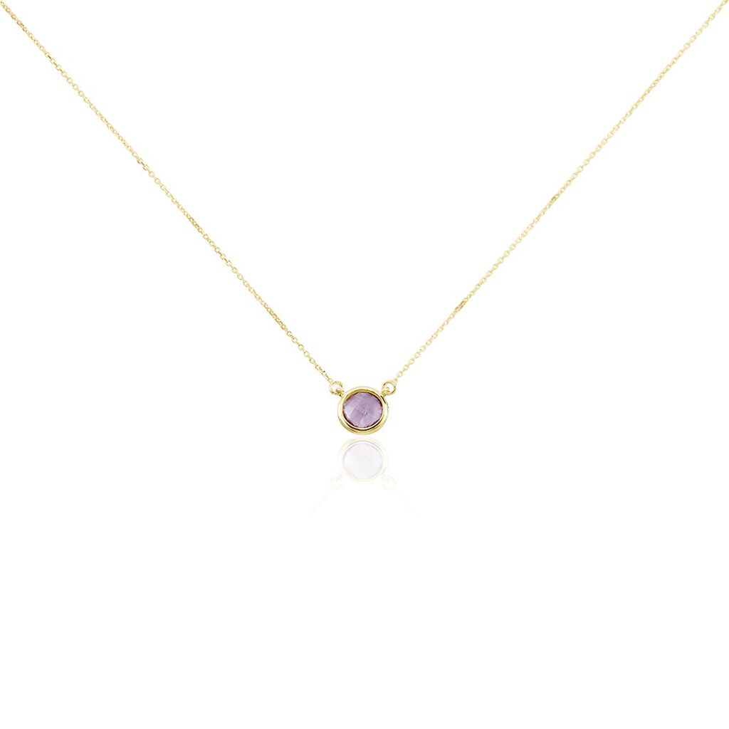 Collier Arenale Or Jaune Amethyste - Colliers Femme | Histoire d’Or