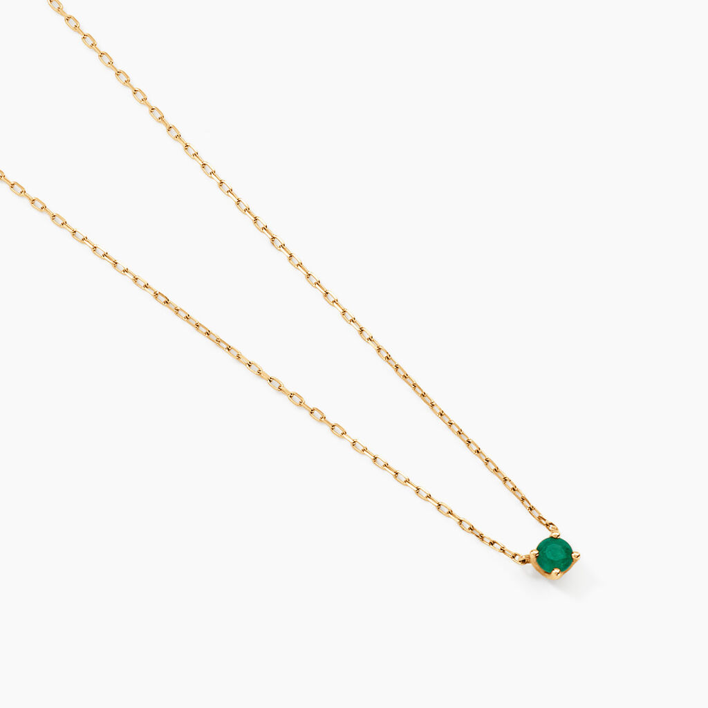 Collier Onora Or Jaune Emeraude - Colliers Femme | Histoire d&rsquo;Or