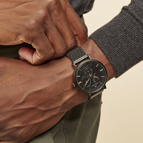 Montre Pierre Lannier Collection Evidence Noir - Montres Homme | Histoire d’Or