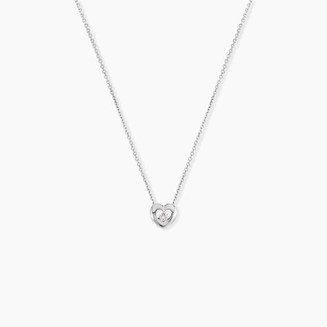 Collier Purete Or Blanc Diamant - Colliers Femme | Histoire d&rsquo;Or
