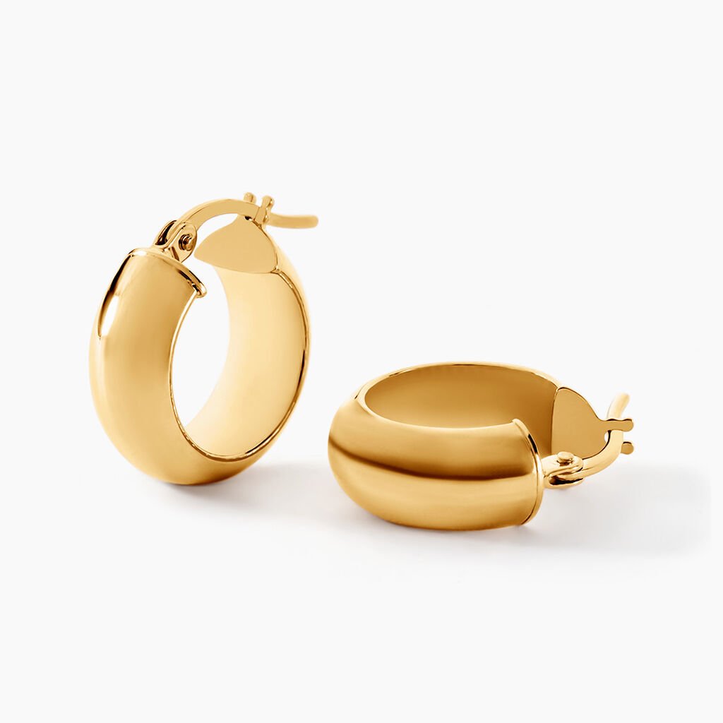 Créoles Kurtis Or Jaune - Boucles d'oreilles créoles Femme | Histoire d’Or