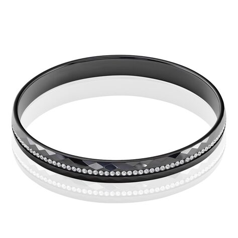 Bracelet Jonc Lola Cera Ceramique Noir Strass Et C&eacute;ramique - Bracelets joncs Femme | Histoire d&rsquo;Or