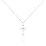 Collier Argent Blanc Burt Perles De Culture Oxydes De Zirconium - Colliers fantaisie Femme | Histoire d&rsquo;Or