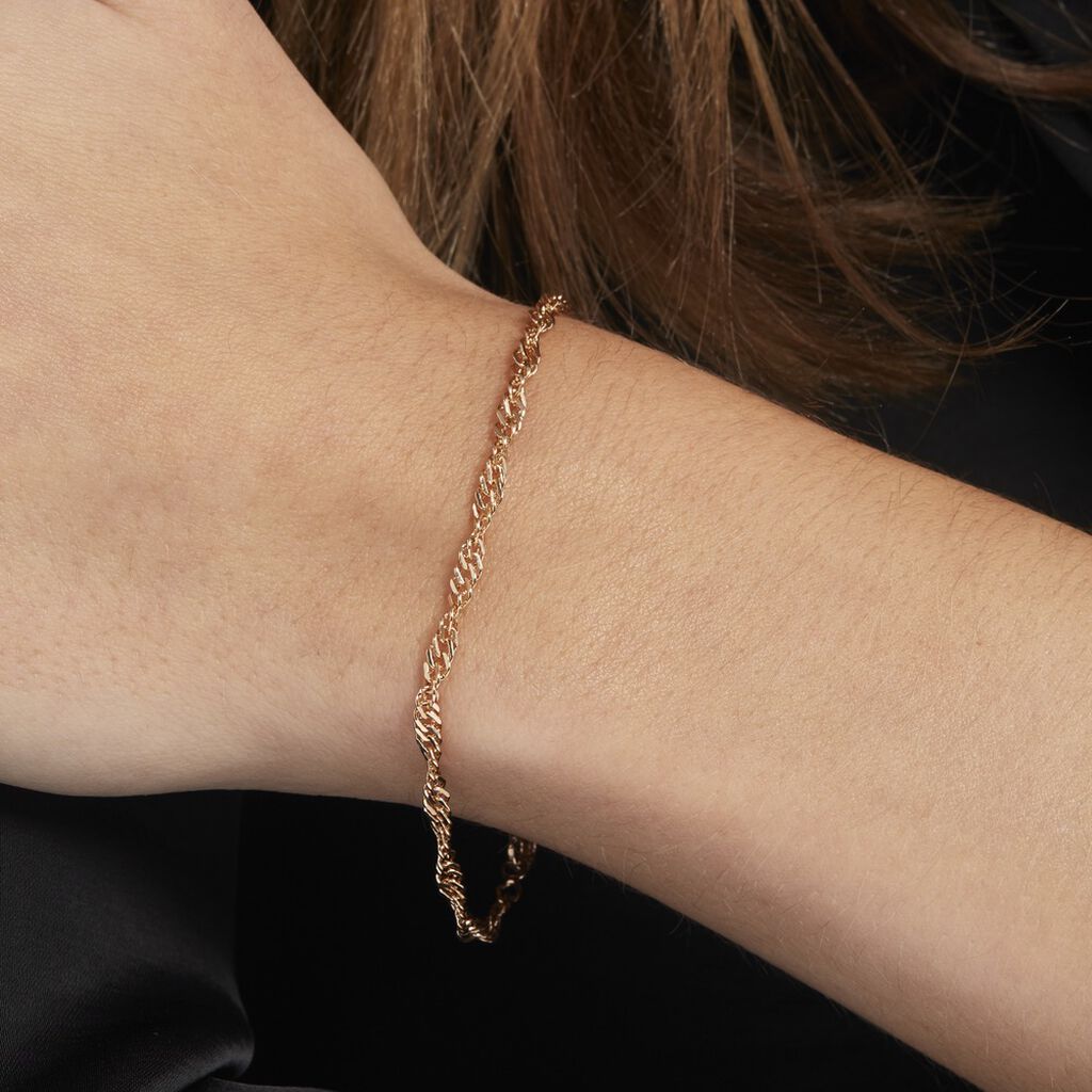 Bracelet Plaqué Or Jaune Leanora - Bracelets Femme | Histoire d’Or