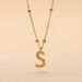 Collier Plaqué Or Jaune Lettra - Colliers fantaisie Femme | Histoire d’Or