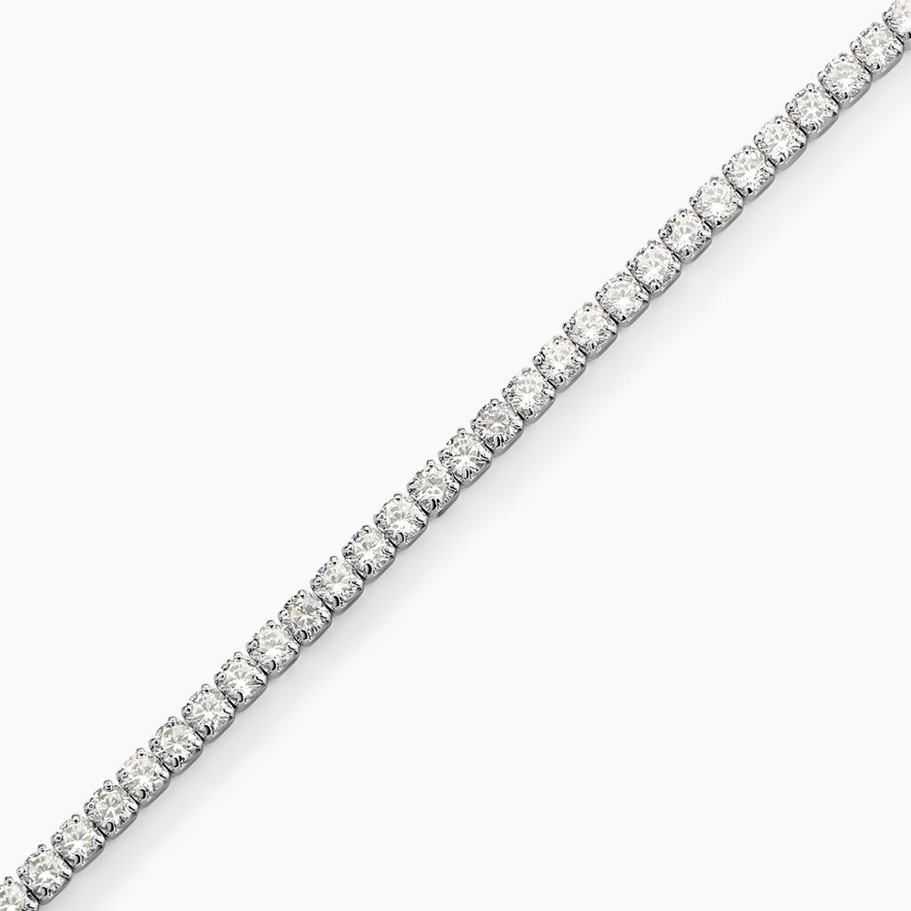 Bracelet Lou-anne Argent Blanc Oxyde De Zirconium Blanc - Bracelets Femme | Histoire d&rsquo;Or