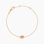 Bracelet Vintage Love Plaque Or Jaune Quartz - Bracelets Femme | Histoire d&rsquo;Or