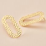 Boucles D'oreilles Puces Oren Acier Dor&eacute; - Boucles d'oreilles fantaisie Femme | Histoire d&rsquo;Or