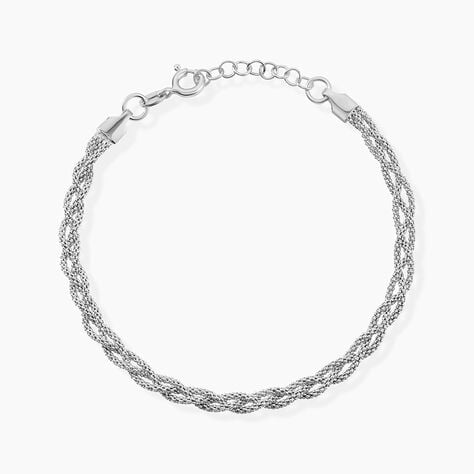 Bracelet Marie-angeline Maille Coreene Argent Blanc - Bracelets cha&icirc;ne Femme | Histoire d&rsquo;Or