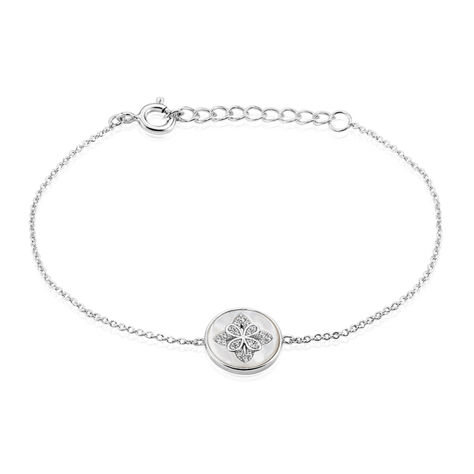 Bracelet Alexine Argent Blanc Oxyde De Zirconium - Bracelets fantaisie Femme | Histoire d’Or
