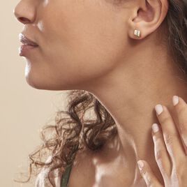 Boucles D'oreilles Puces Dolene Or Jaune Diamant - Clous d'oreilles Femme | Histoire d’Or