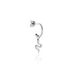 Cr&eacute;ole Unitaire Argent Blanc Ancelin Oxydes De Zirconium - Piercings d'oreilles Femme | Histoire d&rsquo;Or