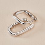 Cr&eacute;oles Carlyn Argent Blanc - Boucles d'oreilles cr&eacute;oles Femme | Histoire d&rsquo;Or