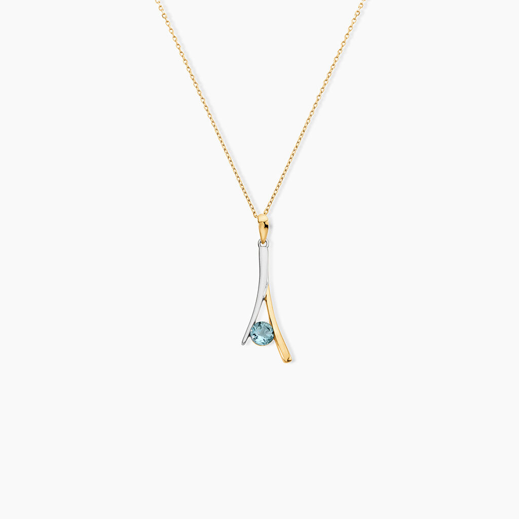 Collier Madli Or Bicolore Topaze - Colliers Femme | Histoire d&rsquo;Or
