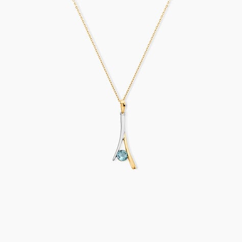 Collier Madli Or Bicolore Topaze - Colliers Femme | Histoire d&rsquo;Or