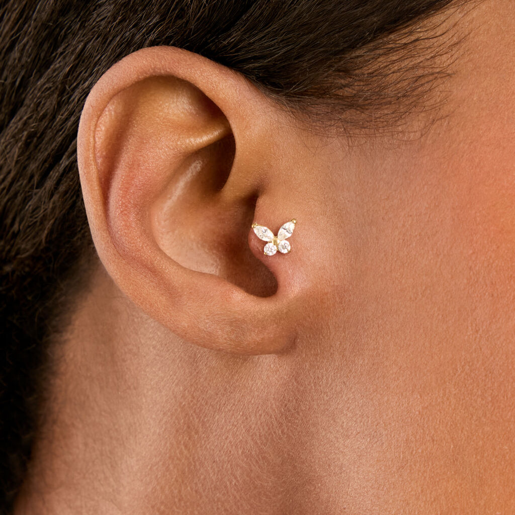 Piercing Iliana Titane Jaune Oxyde De Zirconium - Piercings Femme | Histoire d&rsquo;Or