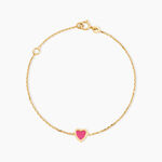 Bracelet Dulcie Coeur Or Jaune Nacre - Bracelets Enfant | Histoire d&rsquo;Or