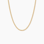 Collier Or Jaune Capucin Maille Marine - Chaines Femme | Histoire d&rsquo;Or