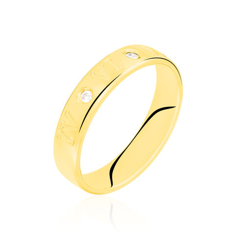 Alliance Defne Or Jaune Diamant - Alliances Famille | Histoire d’Or