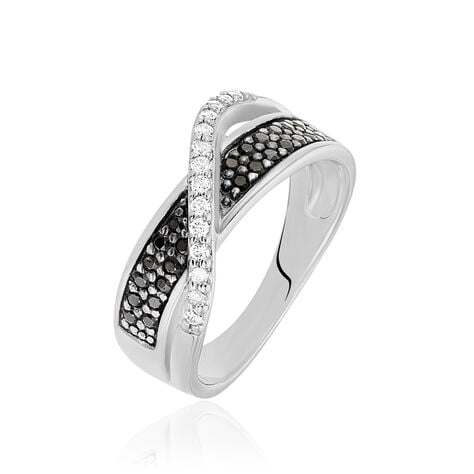 Bague Letty Argent Blanc Oxyde De Zirconium - Bagues avec pierre Femme | Histoire d’Or