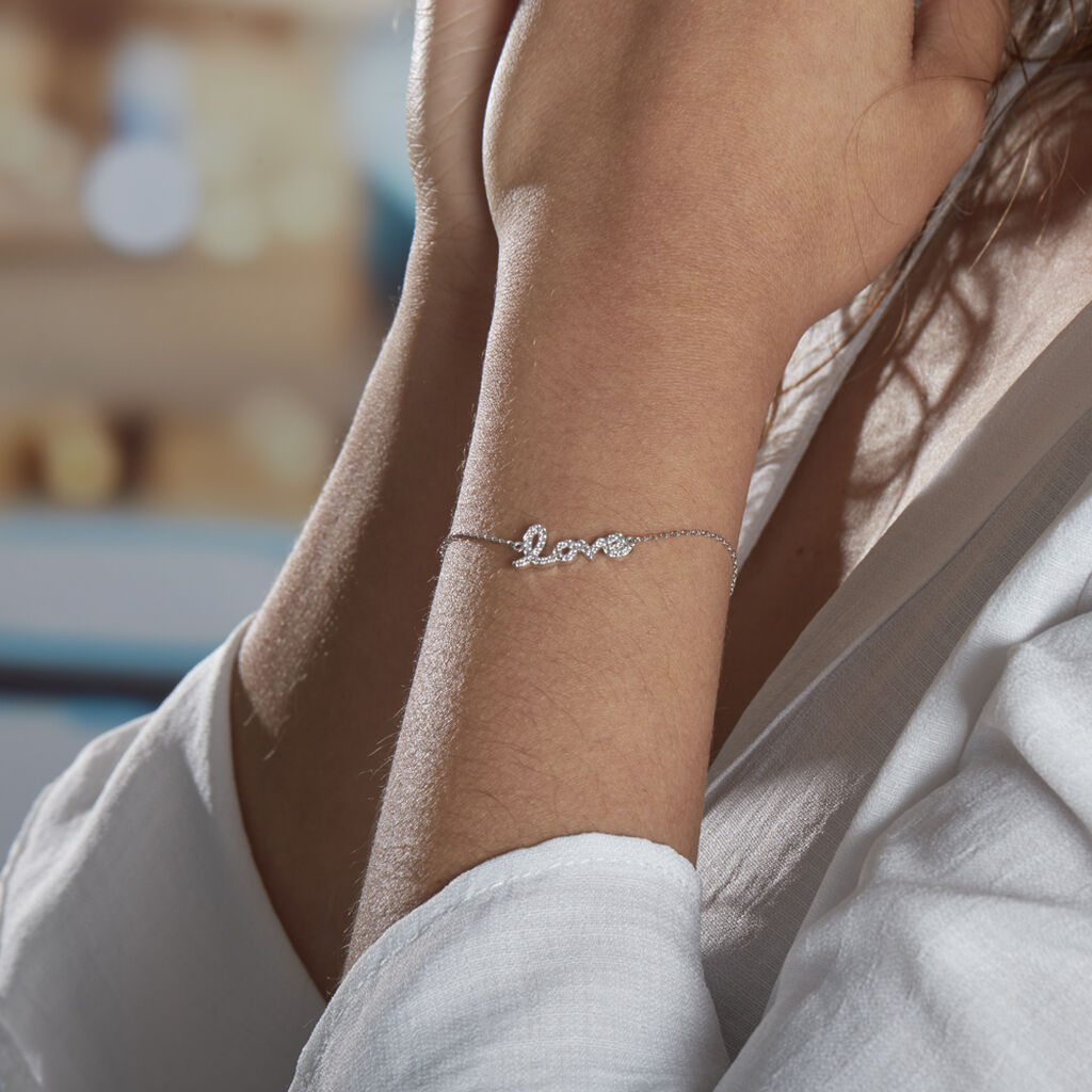 Bracelet Argent Blanc Elly Oxyde De Zirconium - Bracelets Femme | Histoire d’Or