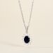 Pendentif Vladimir Or Blanc Saphir Et Diamant - Pendentifs Femme | Histoire d’Or