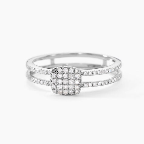 Bague Aude Or Blanc Diamant - Bagues avec pierre Femme | Histoire d’Or