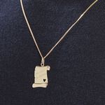 Pendentif Irenca Message Parchemin Or Jaune - Pendentifs Famille | Histoire d&rsquo;Or