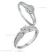 Bague Solitaire Stockholm Or Blanc Diamant - Bagues solitaires Femme | Histoire d’Or