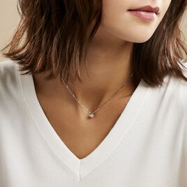 Collier Giulya Argent Blanc Oxyde De Zirconium - Colliers fantaisie Femme | Histoire d’Or
