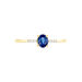 Bague Jehane Or Jaune Saphir Et Diamant - Bagues solitaires Femme | Histoire d’Or