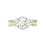 Bague Berlin Argent Bicolore Oxyde De Zirconium - Bagues solitaires Femme | Histoire d&rsquo;Or