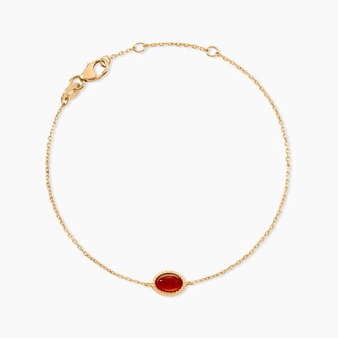 Bracelet Memory Plaqué Or Jaune Pierre De Synthese -  Femme | Histoire d’Or