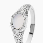 Bague Margot Argent Blanc Nacre Oxyde De Zirconium -  Femme | Histoire d&rsquo;Or