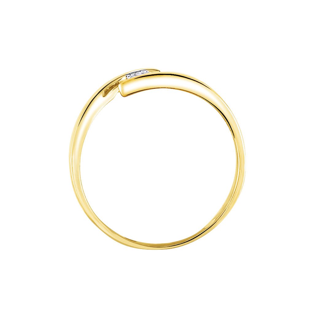 Bague Nolah Or Jaune Diamant - Bagues solitaires Femme | Histoire d&rsquo;Or
