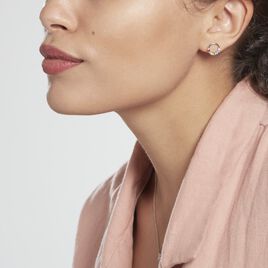 Boucles D'oreilles Puces Argent Blanc Giustino Oxydes De Zirconium - Boucles d'oreilles fantaisie Femme | Histoire d’Or