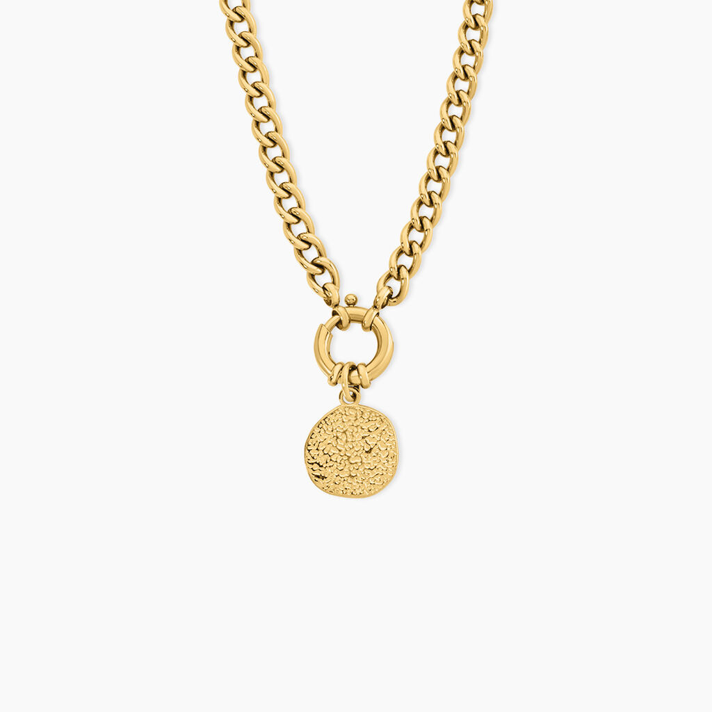 Collier Amaelle Acier Jaune - Sautoirs Femme | Histoire d&rsquo;Or