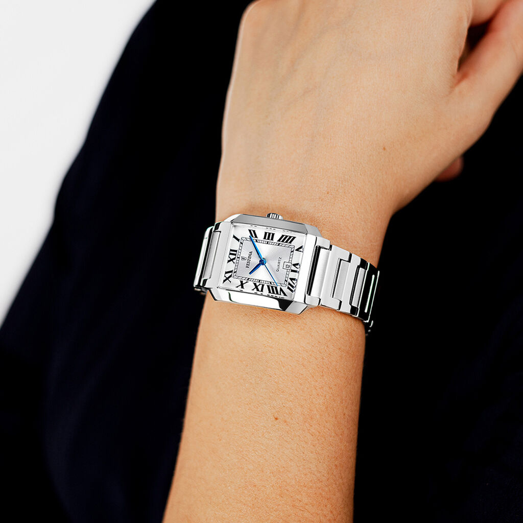 Montre Festina On The Square Blanc - Montres Femme | Histoire d’Or
