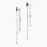 Boucles D'Oreilles Pendantes Rain Argent Blanc Oxyde De Zirconium - Boucles d'Oreilles Etoile Femme | Histoire d&rsquo;Or