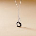 Collier Anissa Argent Blanc C&eacute;ramique Et Oxyde De Zirconium - Colliers fantaisie Femme | Histoire d&rsquo;Or