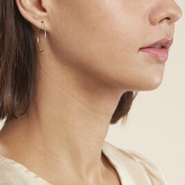 Créoles Muses Flexibles Or Blanc - Boucles d'oreilles créoles Femme | Histoire d’Or