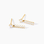 Boucles D'oreilles Pendantes Barakat Or Jaune Oxyde De Zirconium - Boucles d'oreilles pendantes Femme | Histoire d&rsquo;Or