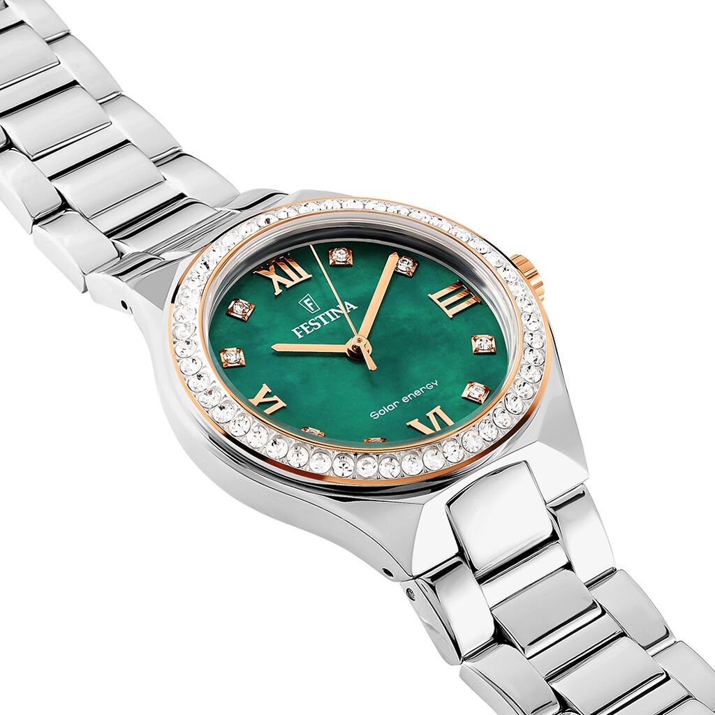 Montre Festina Solar Energy Vert - Montres Femme | Histoire d&rsquo;Or
