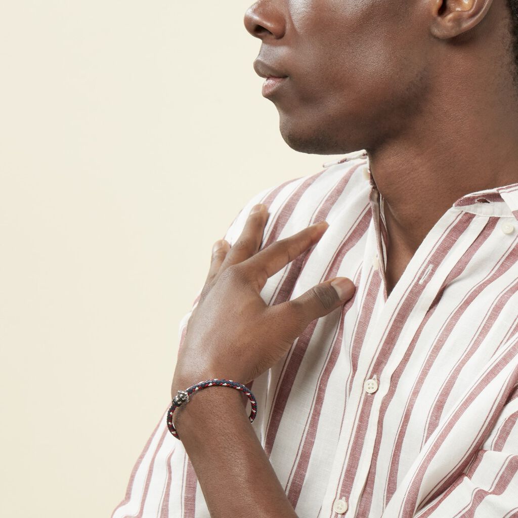 Bracelet Axel Acier Blanc - Bracelets Homme | Histoire d’Or