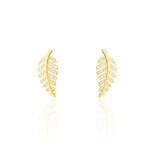 Boucles D'oreilles Puces Tourkia Or Jaune Oxyde De Zirconium - Clous d'oreilles Femme | Histoire d&rsquo;Or