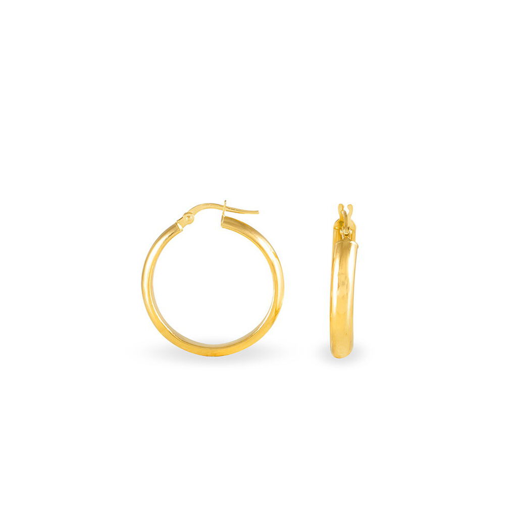 Créoles Vickie Or Jaune - Boucles d'oreilles créoles Femme | Histoire d’Or