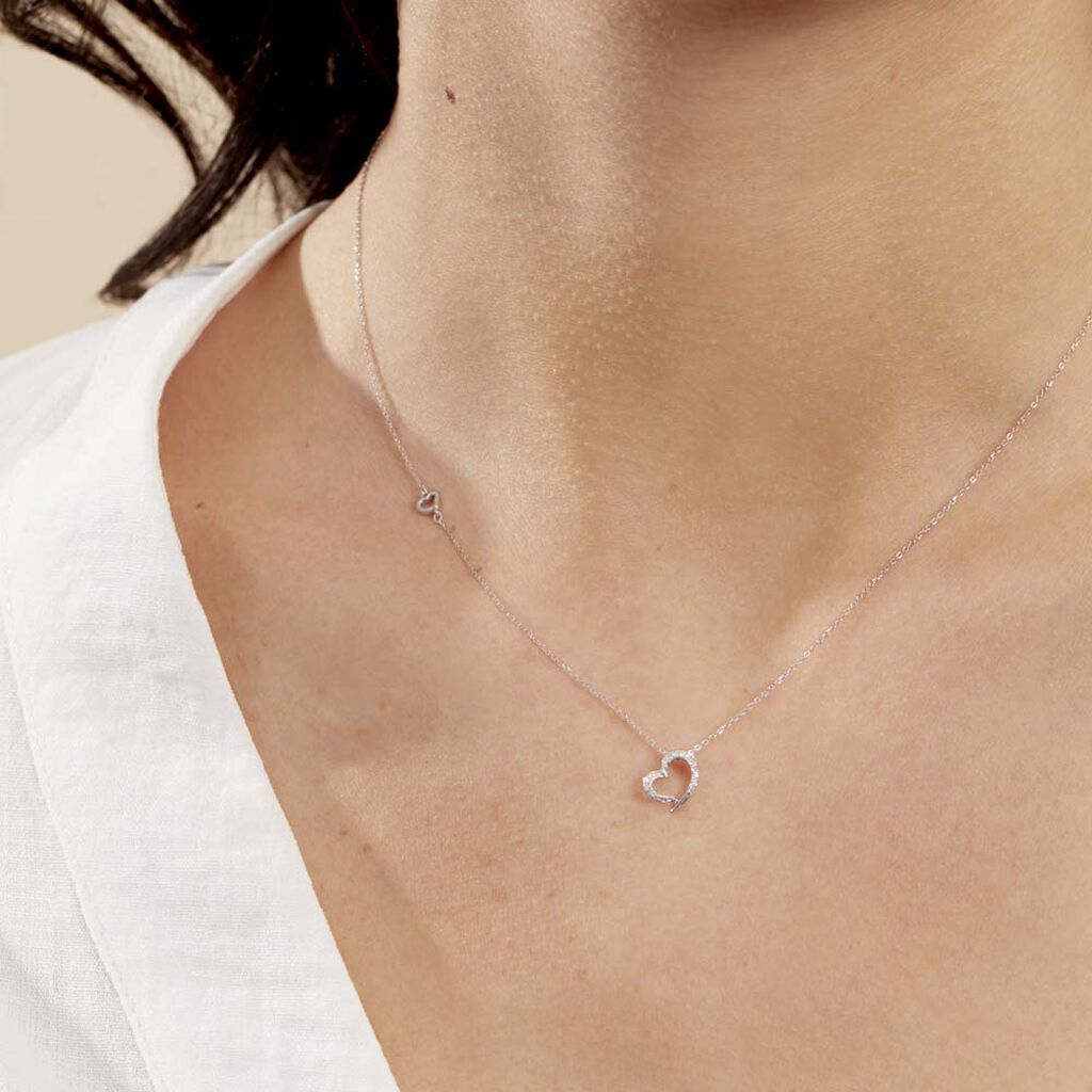 Collier Louise Or Blanc Diamant - Colliers Femme | Histoire d’Or